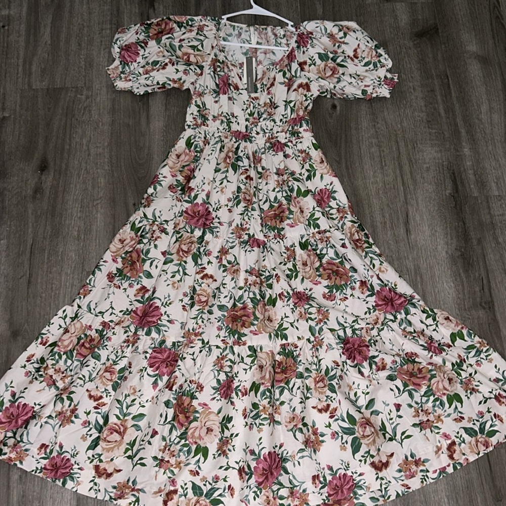 Anthropologie The Somerset Maxi Dress Puff-Sleeve - Picture 8 of 13